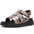 FITFLOP Women's Gen-FF Snake Hazy Taupe/Black Fisherman Sandals (ABF-E37)
