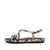 FITFLOP Women's Gracie Snake Hazy Taupe/Black Sandals (ABH-E37)