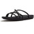 Open Box (Damaged package): FITFLOP Gracie Leather Strappy Slides, Color: All Black, Size: 10 (A4D-090-080)