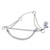 Open Box (Great condition, limited use): CLASSIC EQUINE Carol Goostree Hackamore with Covered Chain Nosepiece (GTHACK)