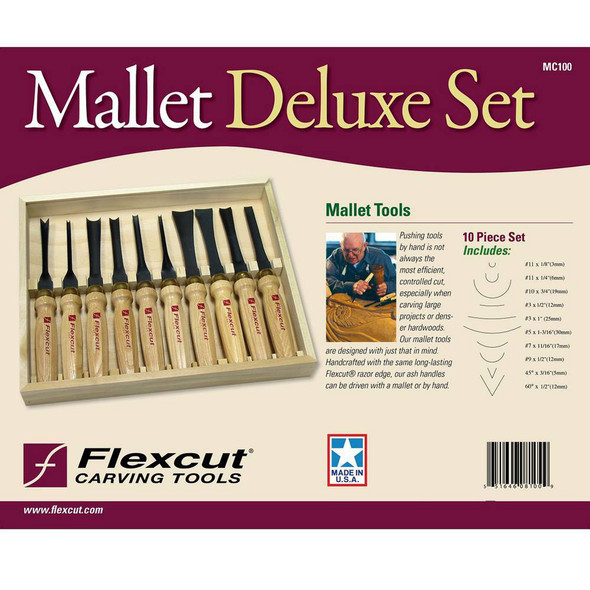 FLEXCUT 10-Piece Deluxe Mallet Set (MC100)