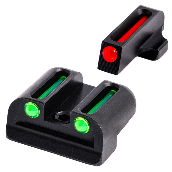 TRUGLO Brite-Site Fiber Optic Red, Rear Green Sig #6 Front & Sig #8 Rear Handgun Sights (TG131S2)