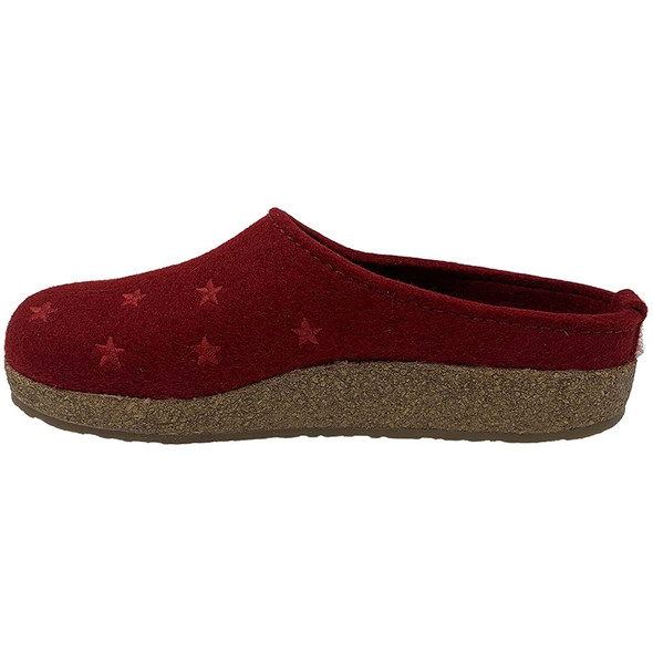 HAFLINGER Malmö elegante clog van leer met rubberen zool en kurk-latex voetbed HAFLINGER Malmö elegante clog van leer met rubberen zool en kurk-latex voetbed
