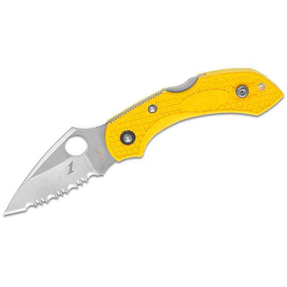 product variation SPYDERCO Dragonfly 2 2.25in Salt Yellow FRN Folding Knife (C28SYL2) image