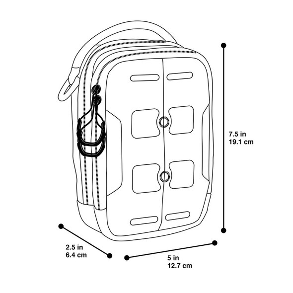 MAXPEDITION CAP Black Compact Admin Pouch (CAPBLK)