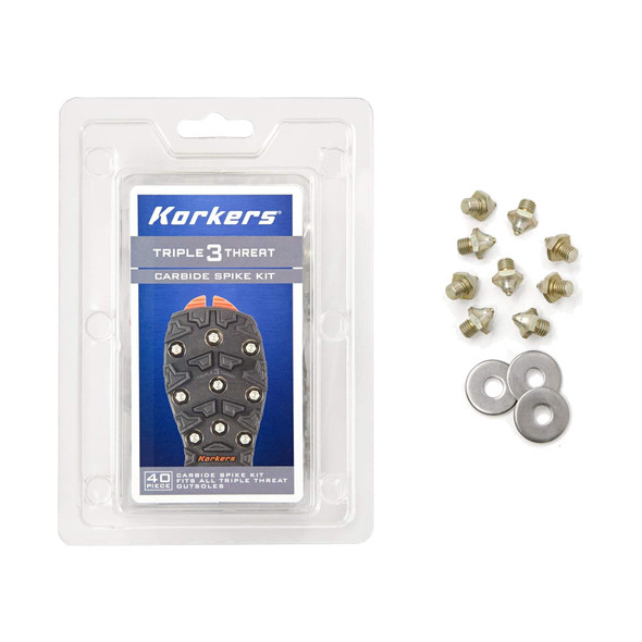 KORKERS Triple Threat 40 Pack Gold Carbide Spike Kit (FA9045)