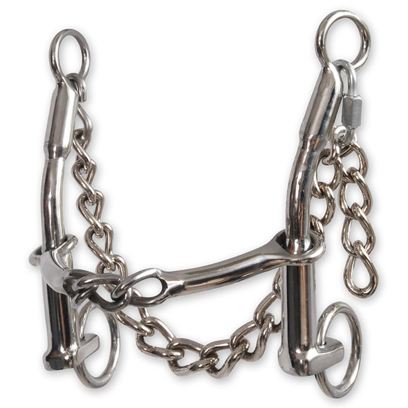 CLASSIC EQUINE Carol Goostree CG Shank Barrel Bit with Thick Bar Chain (GTCGBIT31)