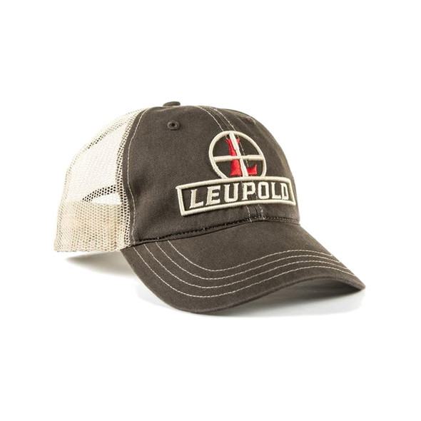 LEUPOLD Reticle Brown/Khaki Soft Trucker Hat (170579)