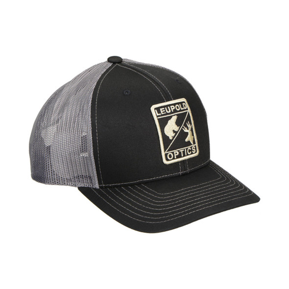 LEUPOLD Wildlife Black/Charcoal Trucker Hat (170580)