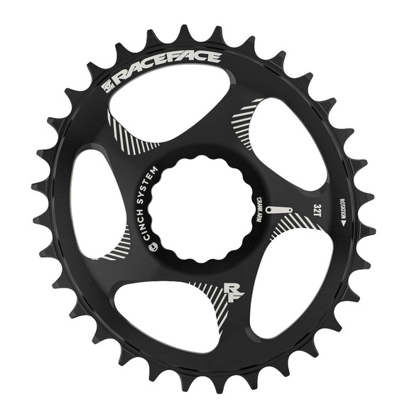RACE FACE Cinch Direct Mount Oval 28T Black Chainring (RNWDMOVAL28BLK)