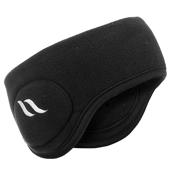 product variation Back on Track black Welltex fleece headband covering the ears image