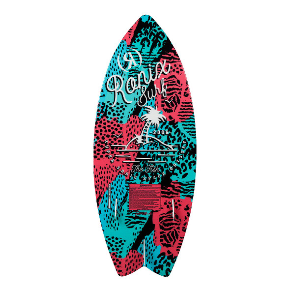 RONIX Girls Super Sonic Space Odyssey Fish 3ft9in Coral / Mint / Black Wakesurf (212484)