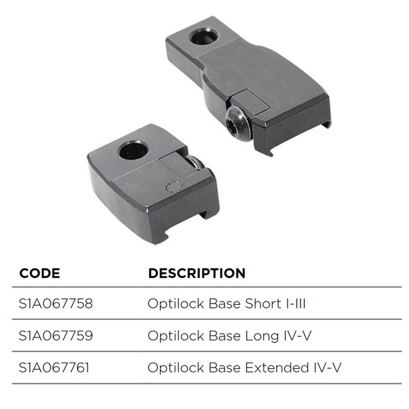 product variation BERETTA Sako OptiLock Extended Action Blue Scope Base (S1A067761) image