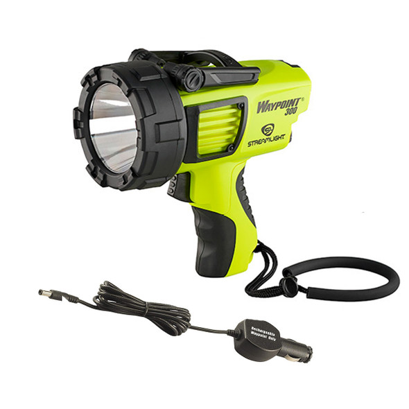 product variation STREAMLIGHT Waypoint Rechargeable 120V AC Yellow Pistol-Grip Spotlight With Rechargeable/Super Siege 12V DC Cord (44910-44923-BUNDLE) image