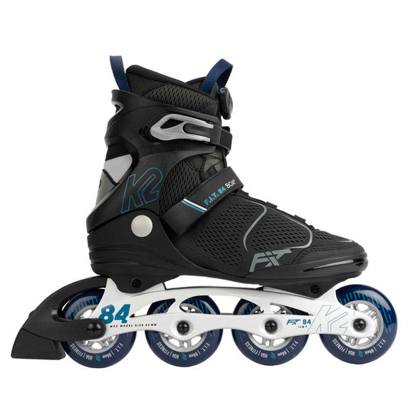 product variation K2 SKATE Men's F.I.T. 84 BOA Gray/Blue Inline Skates (I220201901) image