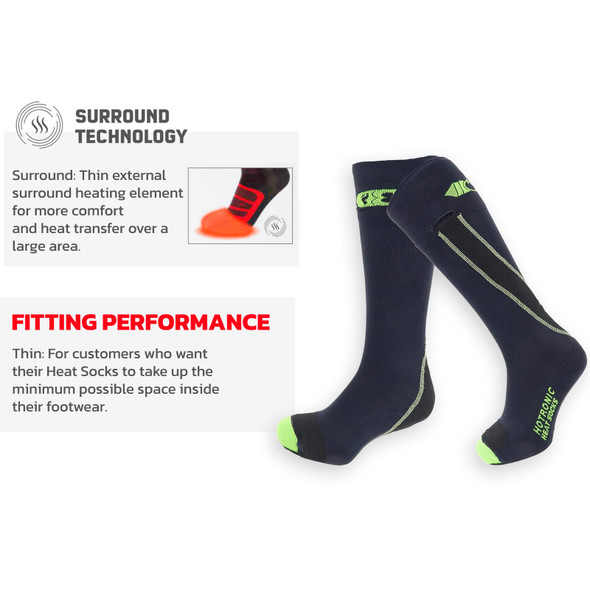 product variation HOTRONIC XLP PFI 30 Surround Thin Heat Socks (01-0100-349) image