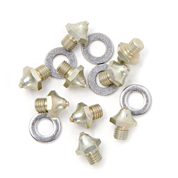 KORKERS 40 Threaded Gold Carbide Spikes with Washers (FA9030)