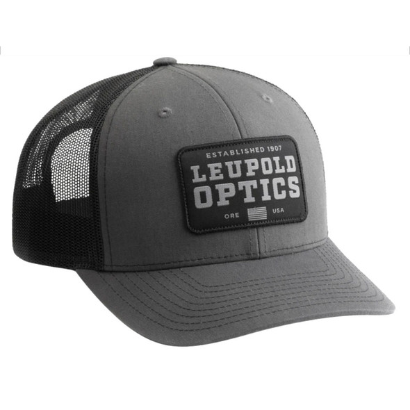 LEUPOLD Established 1907 Gray/Black Trucker Hat (179859)