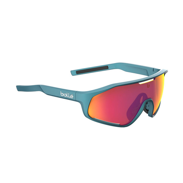 BOLLE Shifter Creator Teal Metallic/Volt+ Ruby Polarized Lenses Sunglasses (BS010009)