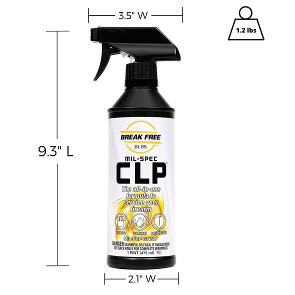 BREAK FREE CLP 1 Pint Bottle with Trigger Sprayer (CLP5)