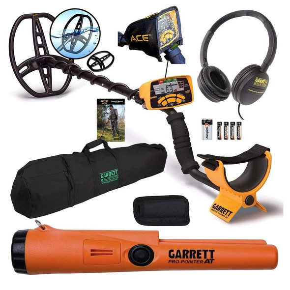 GARRETT Ace 400 Metal Detector with AT Pro-Pointer and Carry Bag (1141260+1140900+1608700)