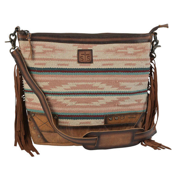 STS Palomino Millie Multi-Light Pink Serape Mail Bag (STS-30277)