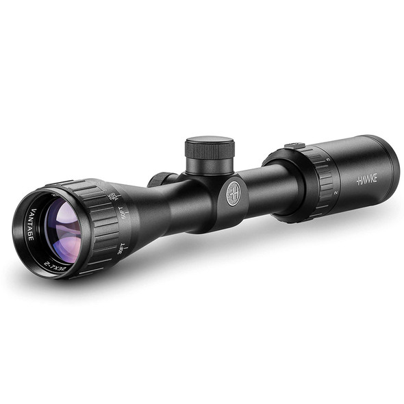 HAWKE Vantage 2-7x32 1in Mil Dot Reticle Riflescope With Matchmount 1in 2pc Double Screw Mounts