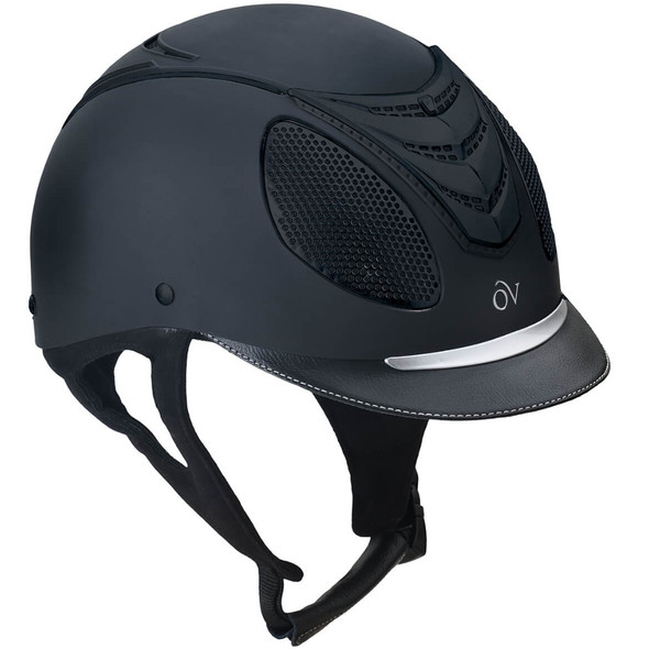OVATION Jump Air Black/Black Matte Small/Medium Helmet With OVATION Deluxe PK/2 Black One Size Hair Net