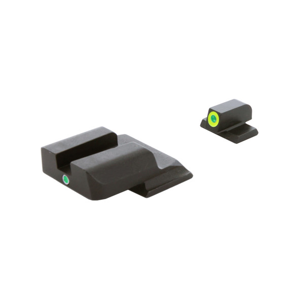 product variation AmeriGlo i-Dot night sight set for S&W M&P Shield with LumiGreen front outline image