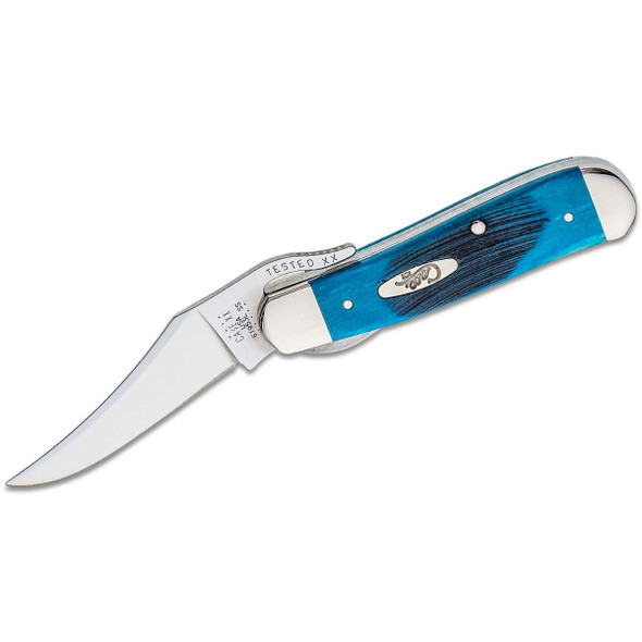 product variation CASE XX Sawcut Jigged Caribbean Blue Bone RussLock 2.7in Folding Knife (25589) image