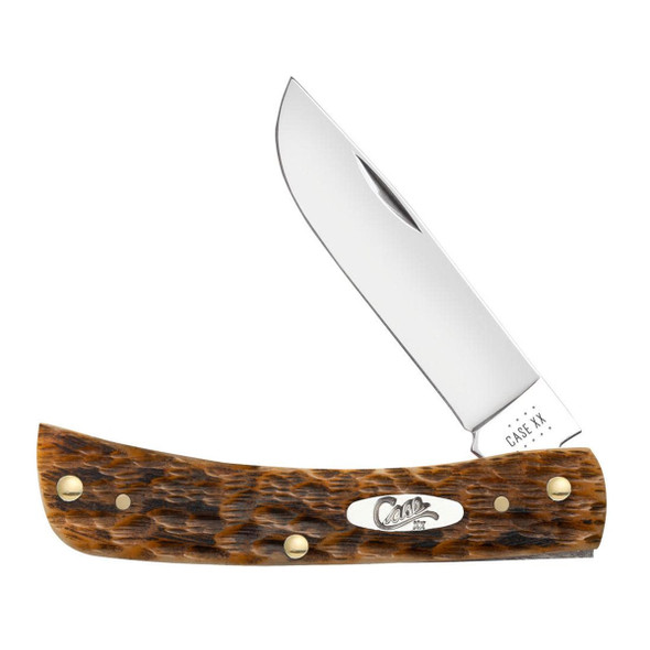 product variation CASE XX Sod Buster Jr Peach Seed Jig Amber Bone CS Pocket Knife (30092) image
