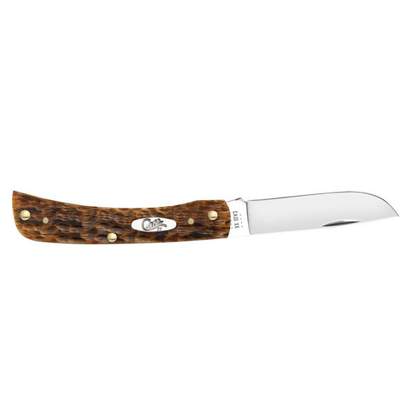 product variation CASE XX Sod Buster Jr Peach Seed Jig Amber Bone CS Pocket Knife (30092) image