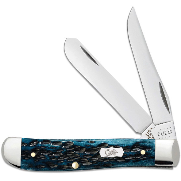 product variation CASE XX Mini Trapper 2.7in Mediterranean Blue Bone Pocket Knife (51852) image
