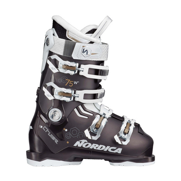 Open Box (Damaged package): NORDICA Women Cruise 75 W Boots, Color: Black P./White/Bronze, Size: 25 (050652005R7-25_2)