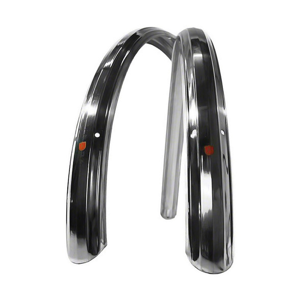 VELO ORANGE 700c Zeppelin Polished Silver 52mm Fender Set (FE-0058)