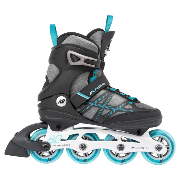 product variation K2 SKATE Womens Alexis 80 Alu Gray/Cyan Skate (I220201601) image