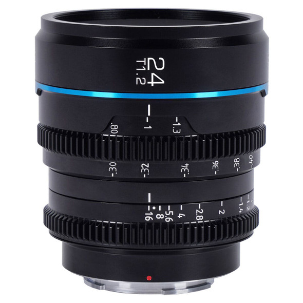 SIRUI Nightwalker Series 24mm T1.2 S35 Manual Focus Black Cine Lens, X Mount (MS24X-B)