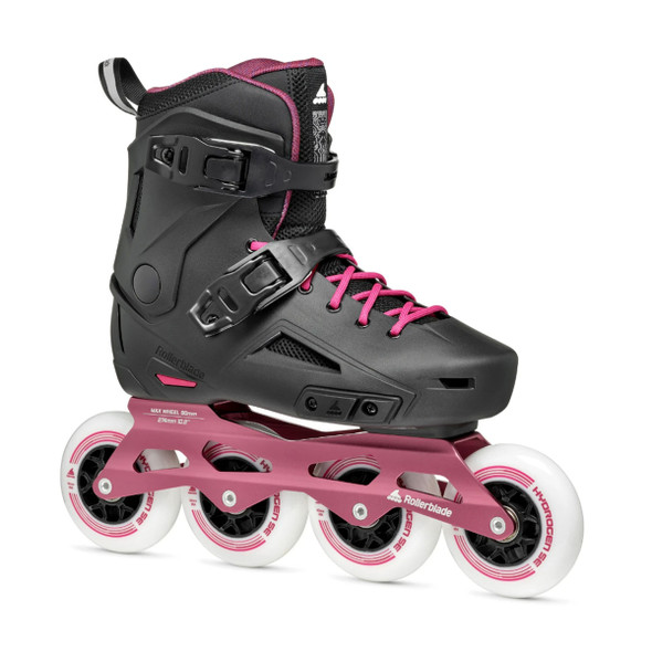 product variation ROLLERBLADE Womens Lightning 90 Black/Sangria Inline Skate (07372200Q78) image