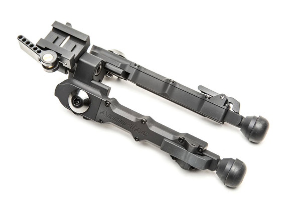 product variation Accu-Tac BR-4 G2 black compact bipod on a Picatinny rail image
