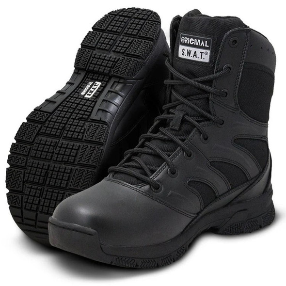 product variation ORIGINAL SWAT Men's Force 8in Side-Zip Black Boots (155201) image
