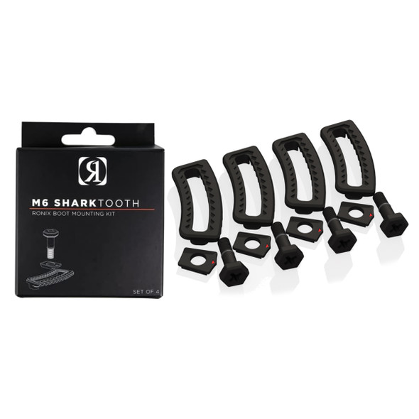 product variation RONIX M6 SharkTooth Set of 4 Black Boot Hardware (219002) image