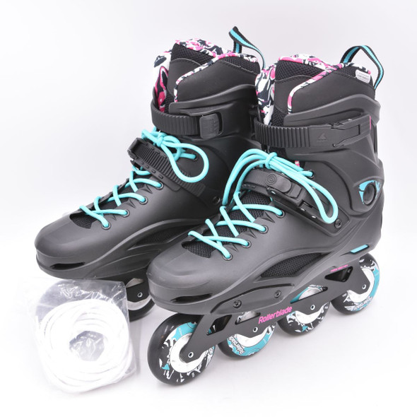 Open Box (Great condition, limited use): ROLLERBLADE Cruiser W, Color: Black/Aqua, Size: 10 (071050009B7-10)