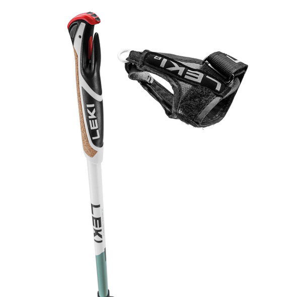 product variation LEKI Spin Shark SL White/Green/Anthracite Nordic Walking Poles (65326141) image