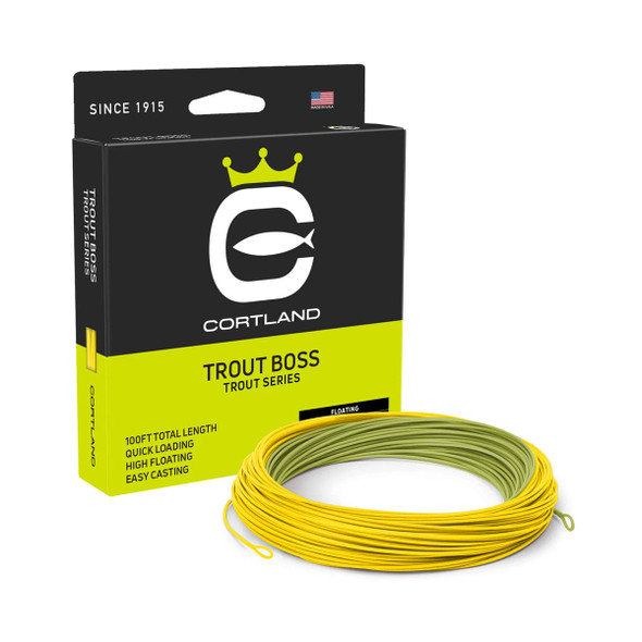 product variation CORTLAND Trout Boss 100ft Green/Yellow Fly Line (466593-PAR) image