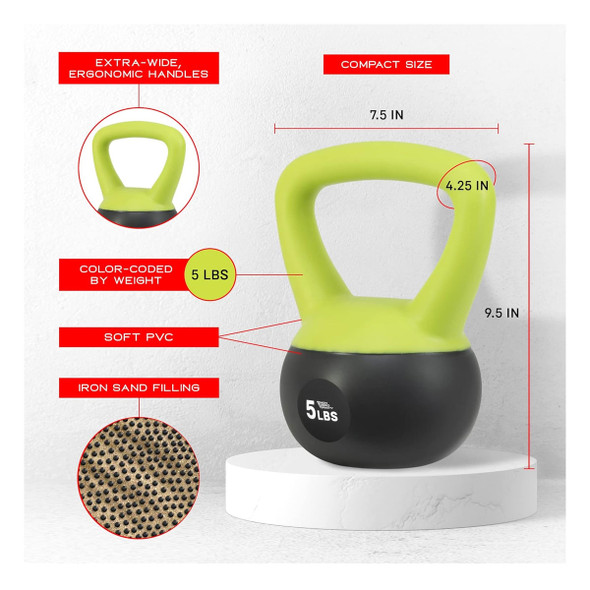 product variation NONZERO GRAVITY 5lb Iron Sand Soft Kettlebell (NZ-SK-5) image