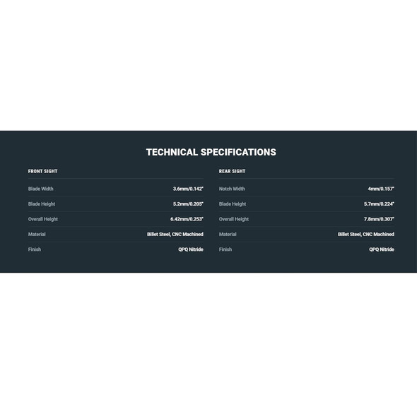 product variation TAG PRECISION Glock TSH TAC 9mm/.40 S&W Gun Sight (001BE001PN) image