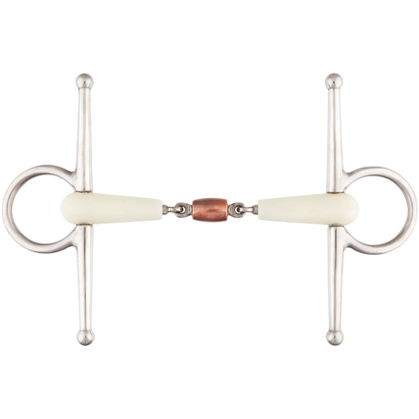 product variation HAPPY MOUTH Double Jointed Copper Roll Full Cheek Bit (468554SS) image