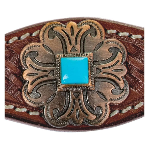 product variation CIRCLE Y Turquoise Round Up Regular Oil Breast Collar (1025-20-S4) image