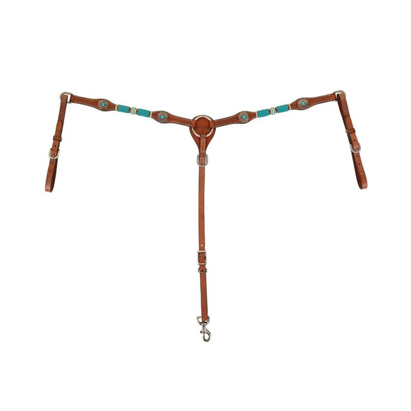 Circle Y Turquoise Roundup One Ear Headstall – Têtière Chocolate – Neuve