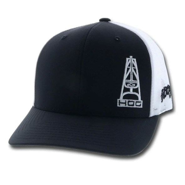 HOOEY HOG Black/White Trucker Cap (3029T-BKWH)
